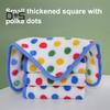 5 шт. кухонных полотенец Rainbow Dot Coral Velvet Rags Super Soft Absorbing Microfiber Towels Kitchen Drying Hands Tableware