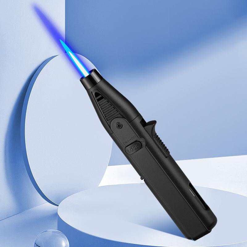 Мощная газовая зажигалка с реактивным пламенем 1300 градусов Цельсия для бутана зажигания кухни барбекю многоразового использования