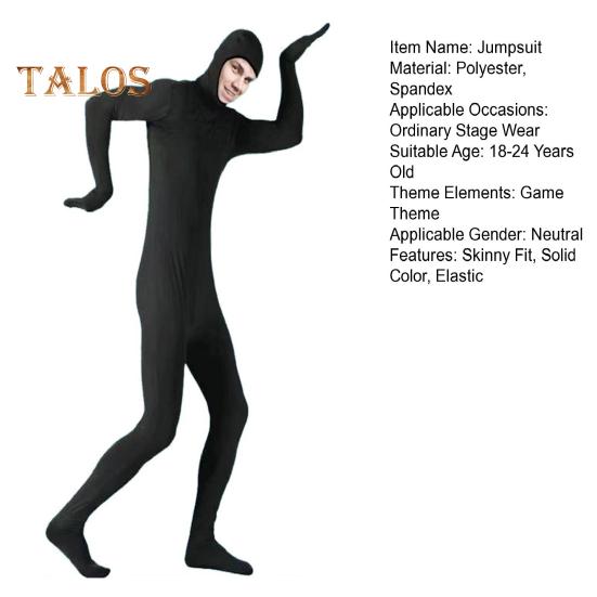 Комбинезон для выступления на сцене с застежкой-молнией, полный наряд, карнавал, Хэллоуин, косплей, обтягивающий комбинезон, ролевая фотостудия