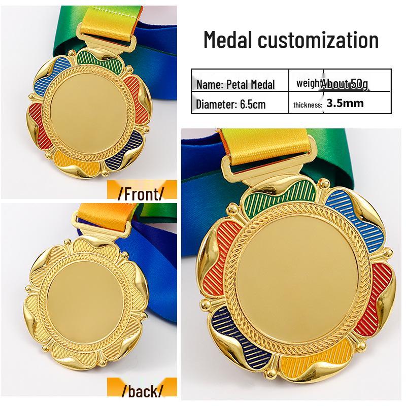 Custom Gold Foil Medal Plaque for Kindergarten Achievements