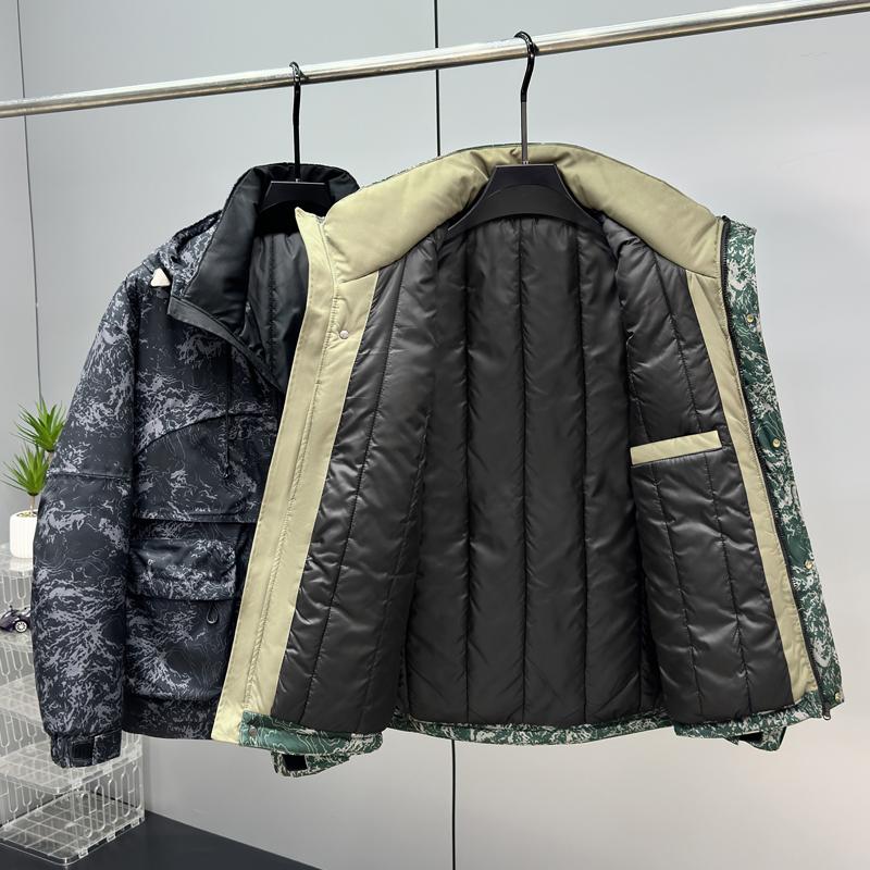 Большие размеры 5XL-11XL Модные мужские парки оверсайз Зимнее пальто с капюшоном Повседневная свободная теплая верхняя одежда Мужские куртки