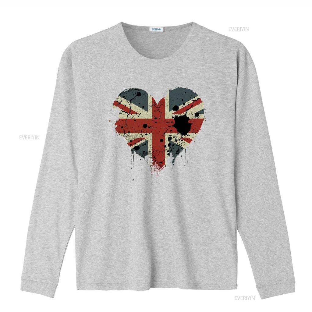 Стильная Футболка Хлопковая Мужская с Британским Флагом Union Jack Команда GB Великобритания винтажная Стирка дизайнерская одежда Дышащая
