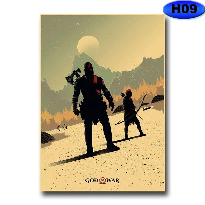 Современное украшение для дома, живопись, HD принты, постеры с видеоиграми, крафт-бумага, винтажный плакат, настенная наклейка, декор для комнаты, бара, кафе