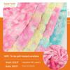 Snowflake Velvet Plush Toys & Accessories Fabric with Tie-Dye and Silver Highlights