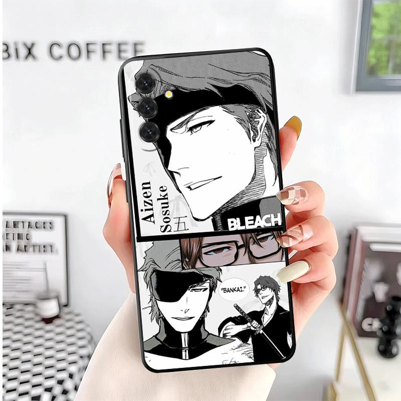 Bleach Aizen Sousuke Soft Phone Case for Samsung A17 A37 A57 A16 A26 A36 A56 A15 A25 A35 A55 A14 A24 A34 A54 A13 A23 A33 A53 A52