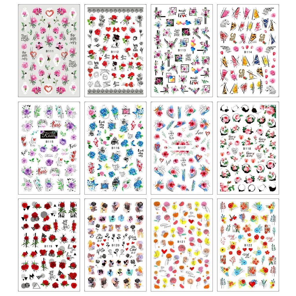 Модные и персонализированные 3D-наклейки для ногтей ручной работы