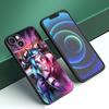Arcane Jinx Anime Phone Case For Apple iPhone 12 13 Mini 11 14 15 Pro Max 7 8 Plus X XR XS SE 2020 2022 Black Silicone Case