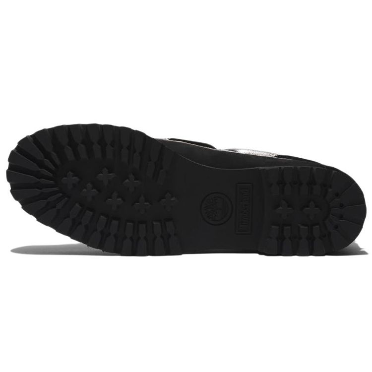 Timberland Женские Черные Серебристые Натуральные Мокасины-Лодочки A5NBC001