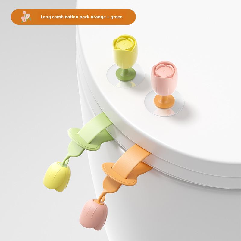 Креативная ручка-подъемник крышки унитаза с защитой от грязи