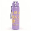 1PC Fire At Will Tiger 750ml Color Plastic Sports Water Bottle Leakproof Flip Straw Lid Suitable for Sports Office Home Use
