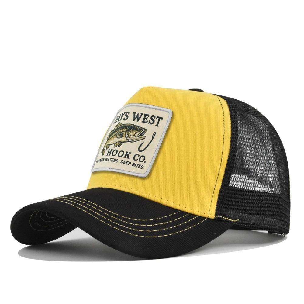 High Quality Outdoor Fishing Snapback Embroidery Design Mesh Hat Fishing Trips