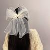 Заколки-заколки Balletcore Bow Hair Clip корейский стиль головной убор Лента-бантик Женские аксессуары для волос