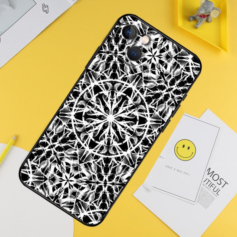 Чехол с узором Мандала для iPhone 16 Pro Max 12 13 Mini 11 14 15 Pro Max XR 15 16 Plus 16e Защитный корпус для телефона