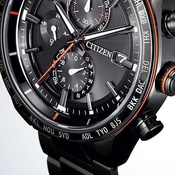 Citizen АТ8185-62Е ( Часы ATTESA ACT Line Black Titanium Series Eco-Drive с радиоуправлением Direct Flight)
