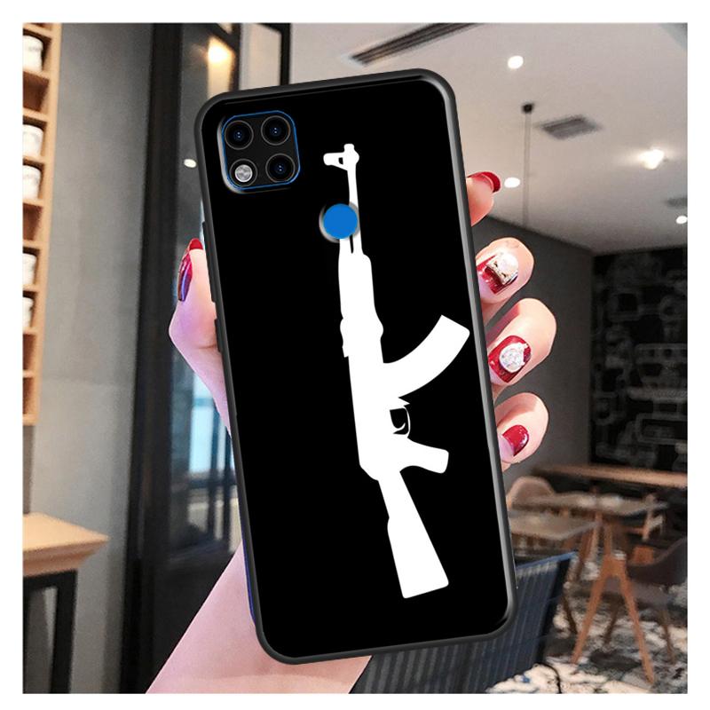 AK47 пистолет пули принципиально для Xiaomi Redmi Note 10S 9S 8T 9 Note 10 Pro Note 11 Pro Redmi 9C 9A 9T мягкий чехол