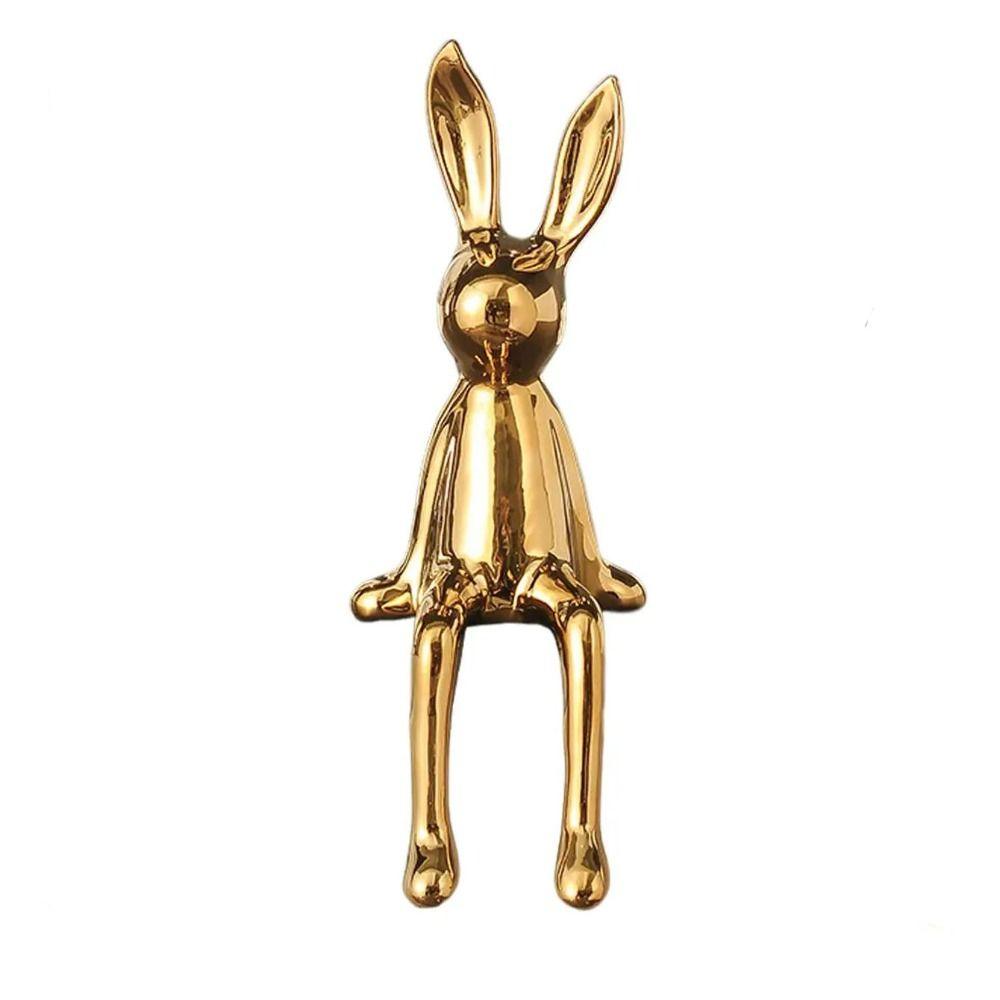 Скульптура скандинавского кролика Современные статуи кроликов Длинноухий сидящий кролик Украшение для полки стола