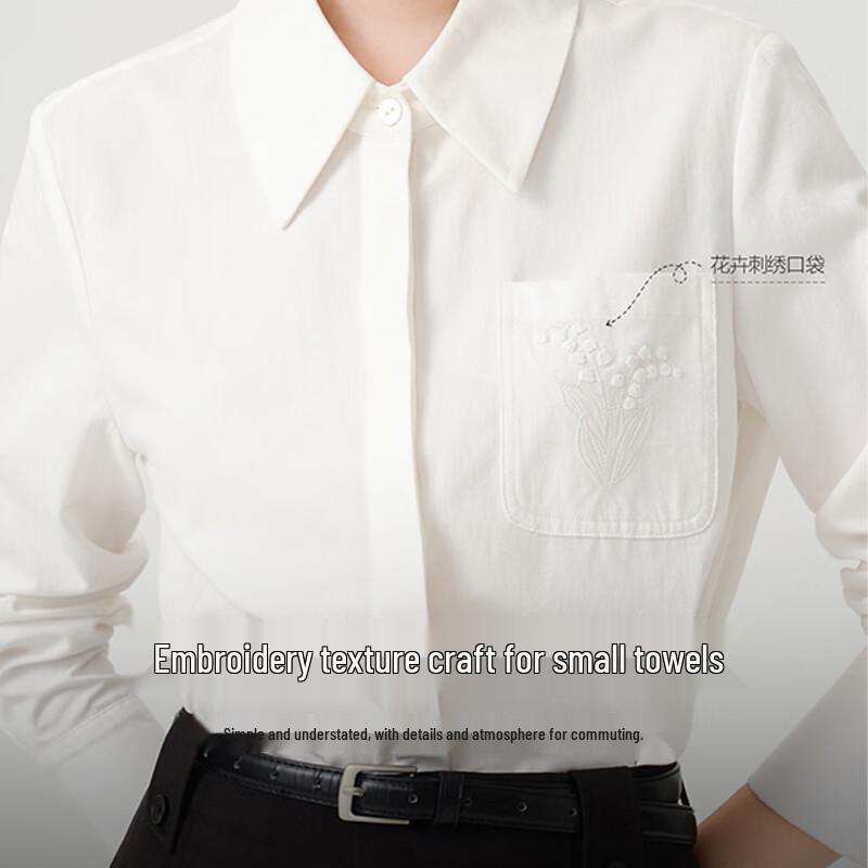 MARK FAIRWHALE Women's Cotton Professional Long-Sleeve Shirt