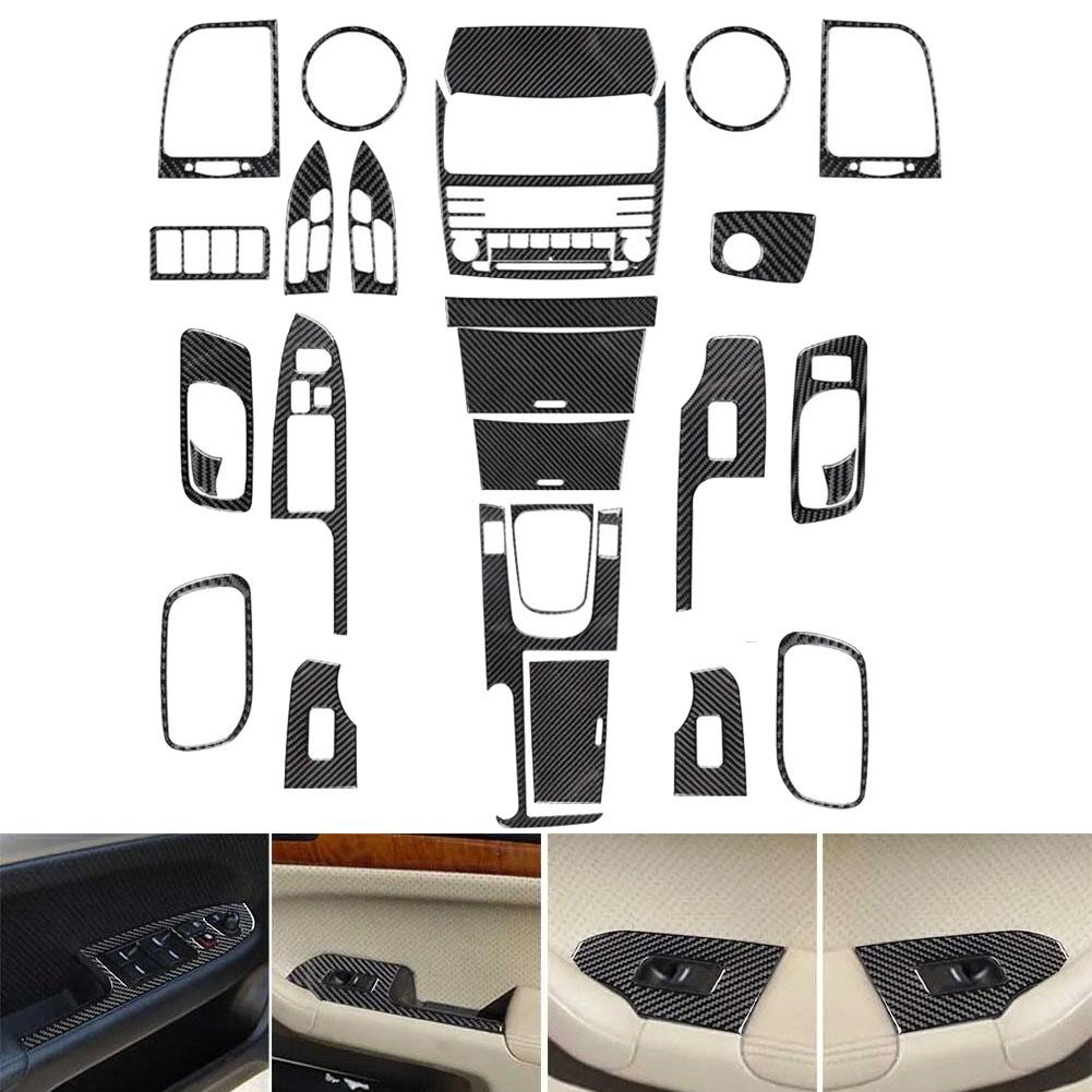 Добавьте спортивный вид вашему Acura для TSX 2004 2008 с полным комплектом отделки салона из углеродного волокна, наклейками 27 шт.