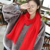 New Women's Korean Style Solid Color Knit Scarf Shawl for Autumn Winter