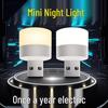 Компактный USB ночник - Безопасная для глаз прикроватная лампа для спальни и общежития, Энергосберегающее портативное атмосферное освещение