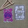 Happy Birthday Frame Metal Cutting Dies Flower Stencils For DIY Scrapbooking Handcraft Die Cutting