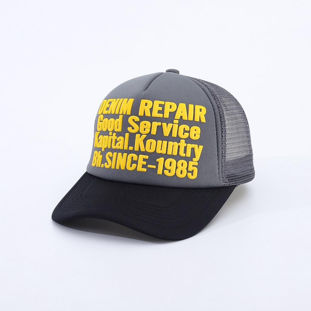 Американская Trucker Hat с принтом букв Летняя Вышивка Козырек от солнца Бейсболка Уличный тренд Кепка с сеткой Кепка