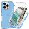 For iPhone 16 Pro Case TPU+PC Full Protection Shockproof Phone Cover with PET Screen Guard