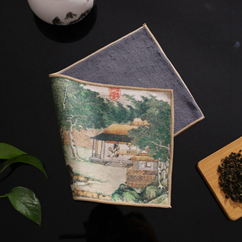 Thick Tea Set Accessories Table Cleaning Professional High-end Table Mats Rag Tea Towel Tea Napkin