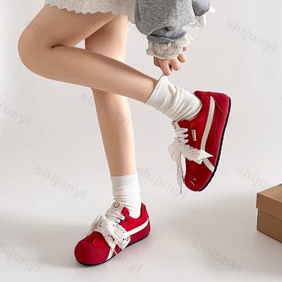 Женская обувь 2025 Новая весна осень Дышащие уличные нескользящие кроссовки Легкие удобные мягкая подошва Повседневные балетки