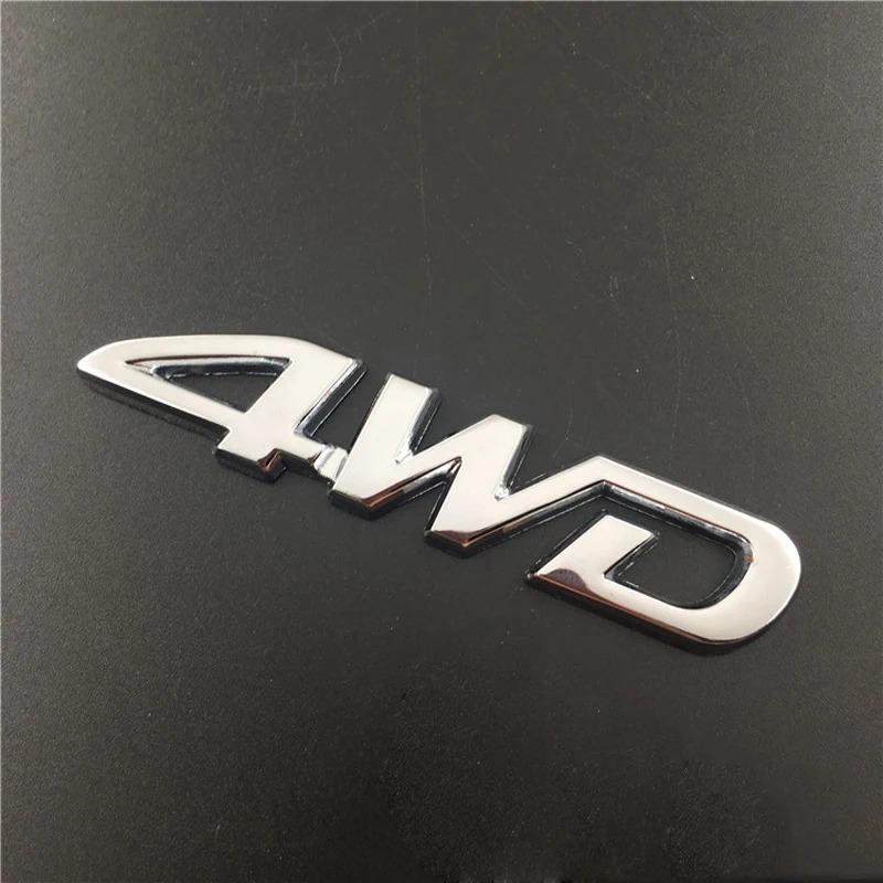1 шт. 3D Хромированные Металлические Буквы Логотип Автомобиля 4WD Наклейка-Шильдик на Крыло Сторону Задний Багажник Автомобиля