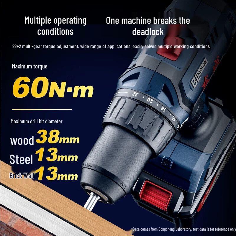Dongcheng 20V Cordless Brushless Impact Drill/Driver CN plug (adapter included)