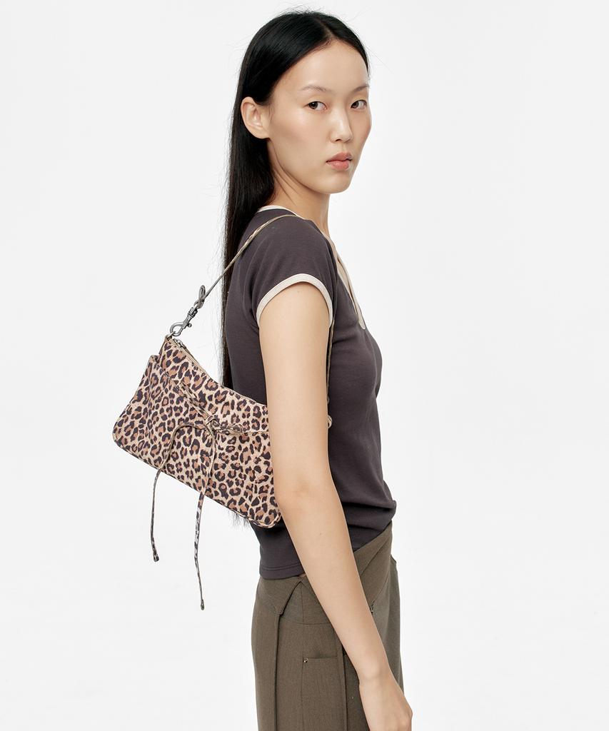 Margesherwood Ribbon Pochette_Cream Leopard Suede