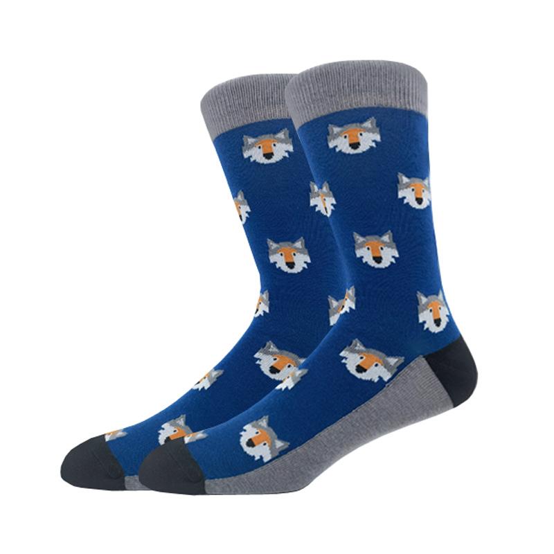 Мужская мода осень-зима носки для скейтборда Happy Creative пингвин дельфин акула коала носки новинка команда смешные мужские носки