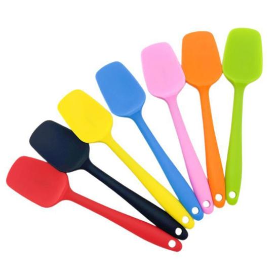 Силиконовая лопатка для выпечки десертов с нескользящей ручкой, приспособление для размешивания крема, мешалка для крема для торта, легкоочищаемый инструмент для выпечки