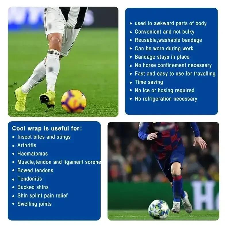 Ice Bandage Self Adhesive Instant Cooling Ice Tape Muscle Recovery Cooling and Compression Tape for Athletes and Adults