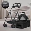 Lightweight Foldable Pet Stroller for Small & Medium Dogs and Cats - Detachable for Outdoor Walks