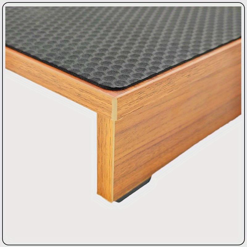 Wooden Footstool with Cushion Footrest for Office, Bathroom, Kitchen, Garden & Step-Up Stool, Protection Against Fatigue and Varicose Veins ARI