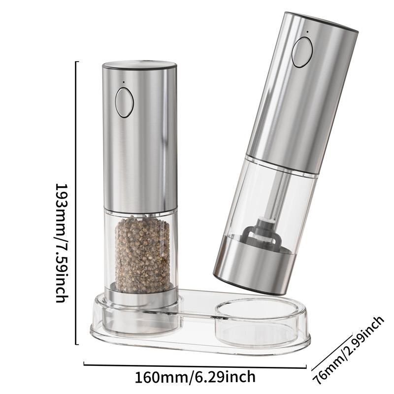 Rose Salt and Pepper Household Small Wireless Automatic Pepper Grinder