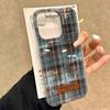 Чехол для телефона зимнего коричневого цвета с сетчатым рисунком для iPhone 17 Air 16 15 14 13 11 12 Pro Max 7 8 Plus X XS XR SE 2022 2020 16e.