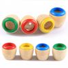 Children's Fun Rotating Wooden Kaleidoscope Puzzle Early Education Polygon Mirror Bee Eye Magic Caleidoscope Gadgets Children