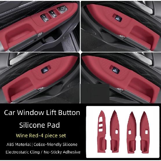 For GWM Tank 300 Hi4-T -2025 Car Window Lift Button Silicone Protective Pad Modified Car Door Side Storage Box Pad Interior