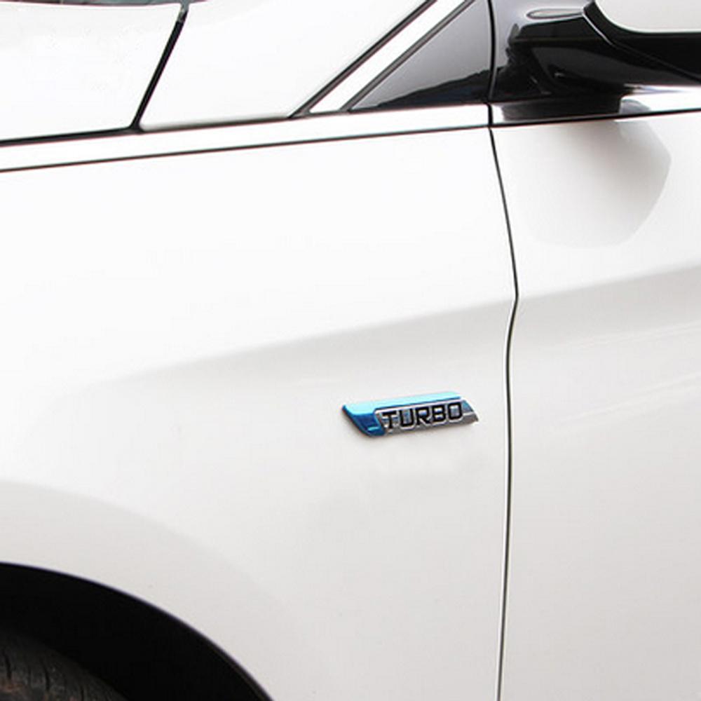 DSYCAR 3D Metal TURBO Turbocharged Car sticker Logo Emblem Badge Decals Car D3Styling DIY Decoration Accessories for Frod Bmw Ford