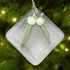Sparkling Glass Christmas Tree Decoration Small Bird/Plants Design Create Atmosphere with Hanging Rope Window Pendant