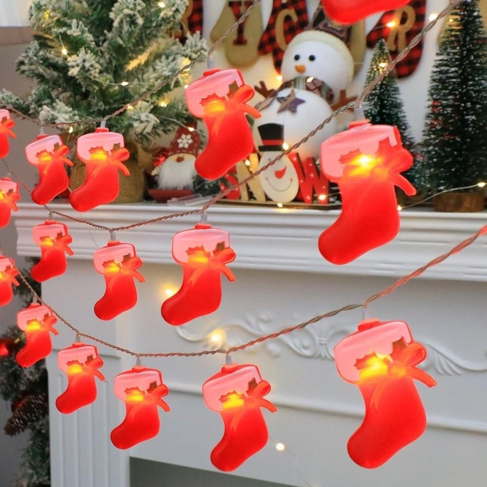 Santa Hat Candy Cane Light 1.5/3/6M Xmas Tree Ornament LED Walking Stick Light Christmas Tree