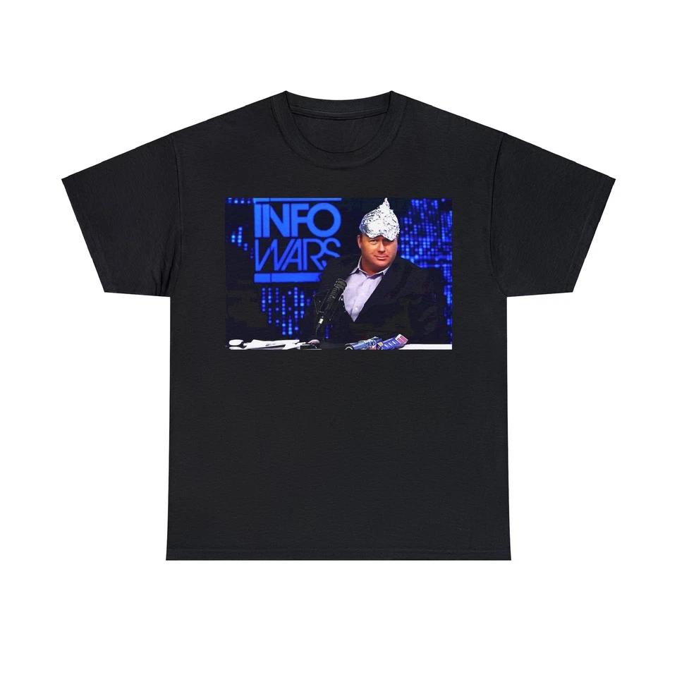 Alex Jones tin foil hat conspiracy infowars Unisex Short Sleeve Tee