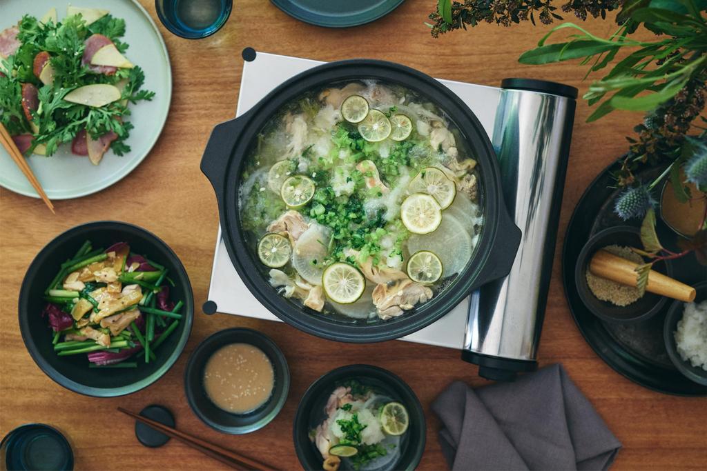 Kinto KAKOMI Direct Fire Earthenware Pot, White, 1.2L, 25211