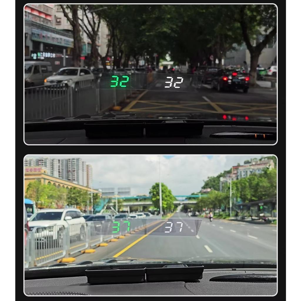 Car HUD Digital Speedometer Universal Head Up Windshield Projector GPS Big Font KM/H MPH Speed Meter Plug and Play for All Cars