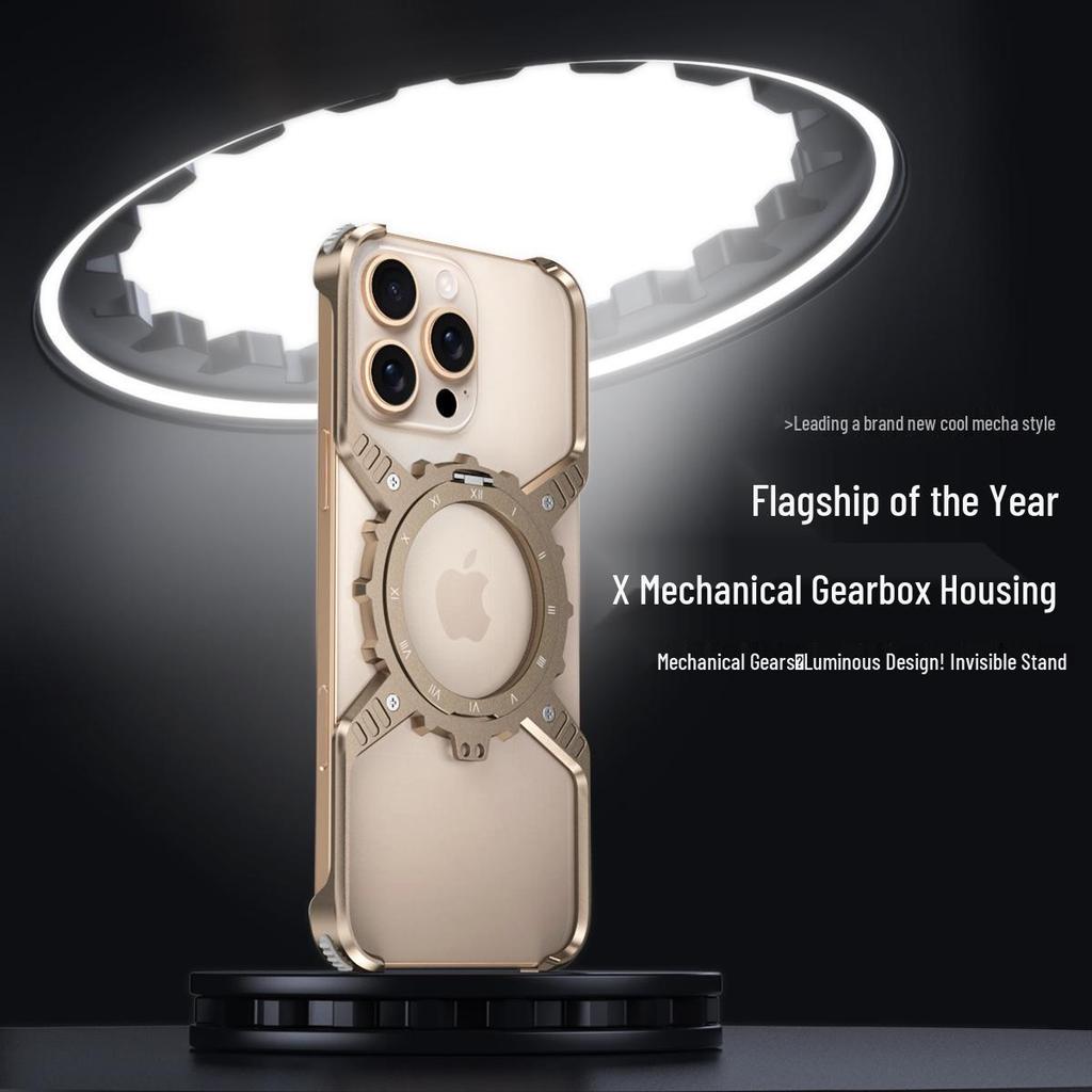 Металлический кронштейн-шестерня с теплоотводом для чехла телефона Apple 16 Pro Max