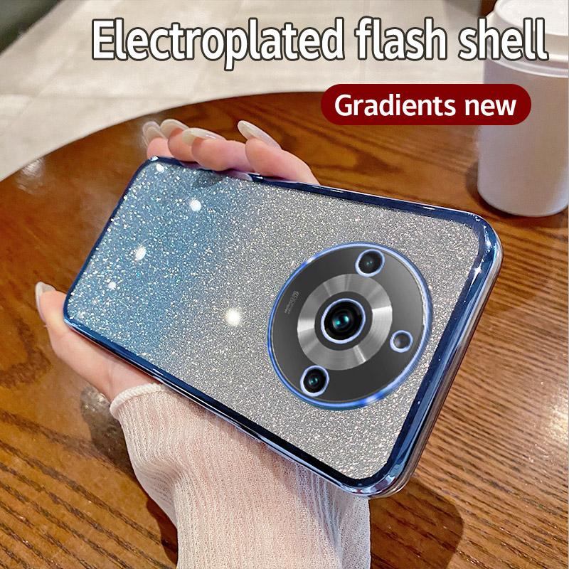 Для OPPO Realme 11 Pro Чехол Realme 11 Pro+ Чехол для телефона Блестящий блестящий силиконовый объектив камеры Мягкая задняя крышка