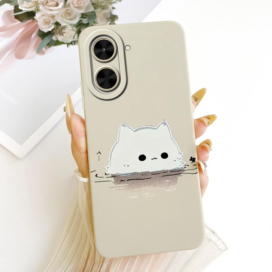 For Xiaomi Poco C71 Case Redmi A5 4G Cover 6.88" Cute Cat Duck Rabbit Anime Soft Silicone Shockproof Bumper on Redmi A5 NFC Capa